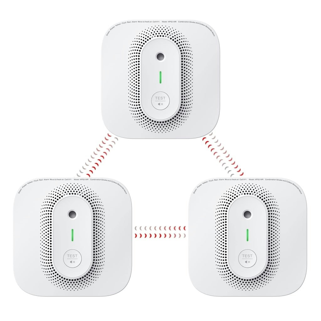 X-Sense Carbon Monoxide and Smoke Detector 3-Pack: $68.99