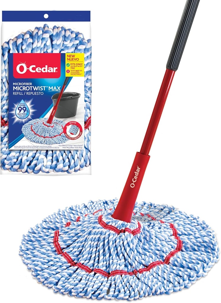 O-Cedar MicroTwist Max Microfiber Twist Mop: $14 O-Cedar MicroTwist Max Microfiber Twist Mop: $14