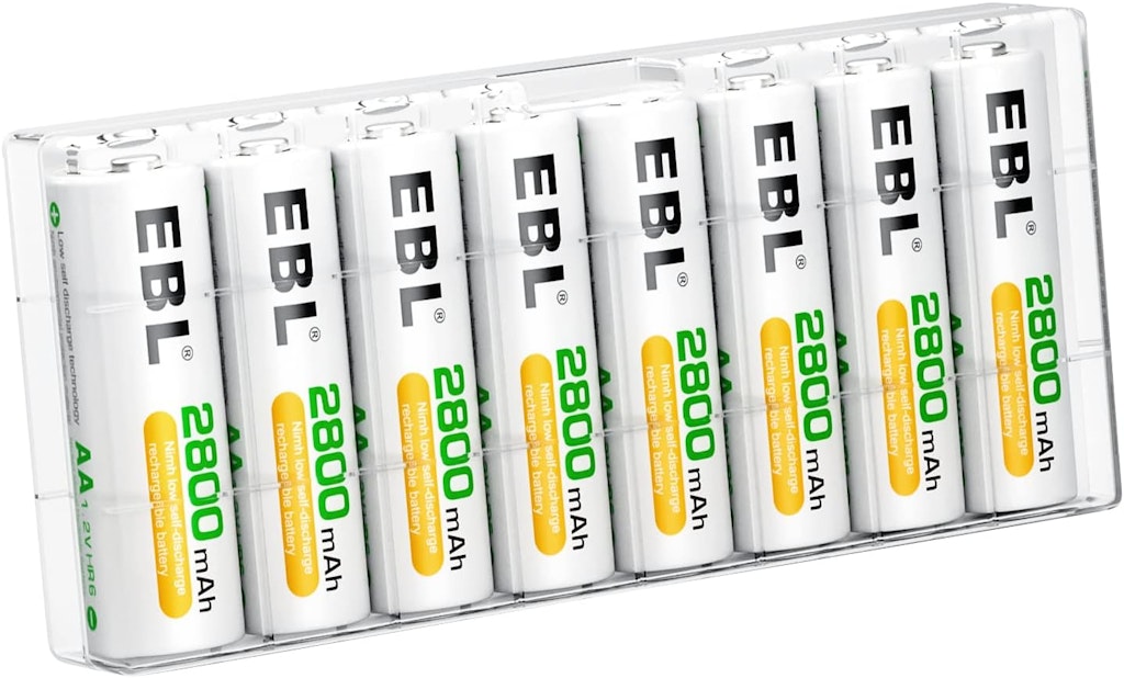 EBL 2,800mAh Ni-MH AA Rechargeable Battery 8-Pack: $11 via Sub. & Save