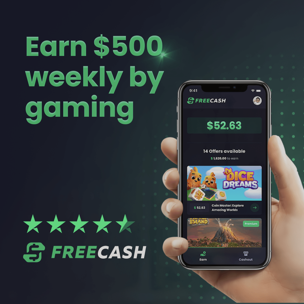 Freecash: Earn $500 playing games! Freecash: Earn $500 playing games!