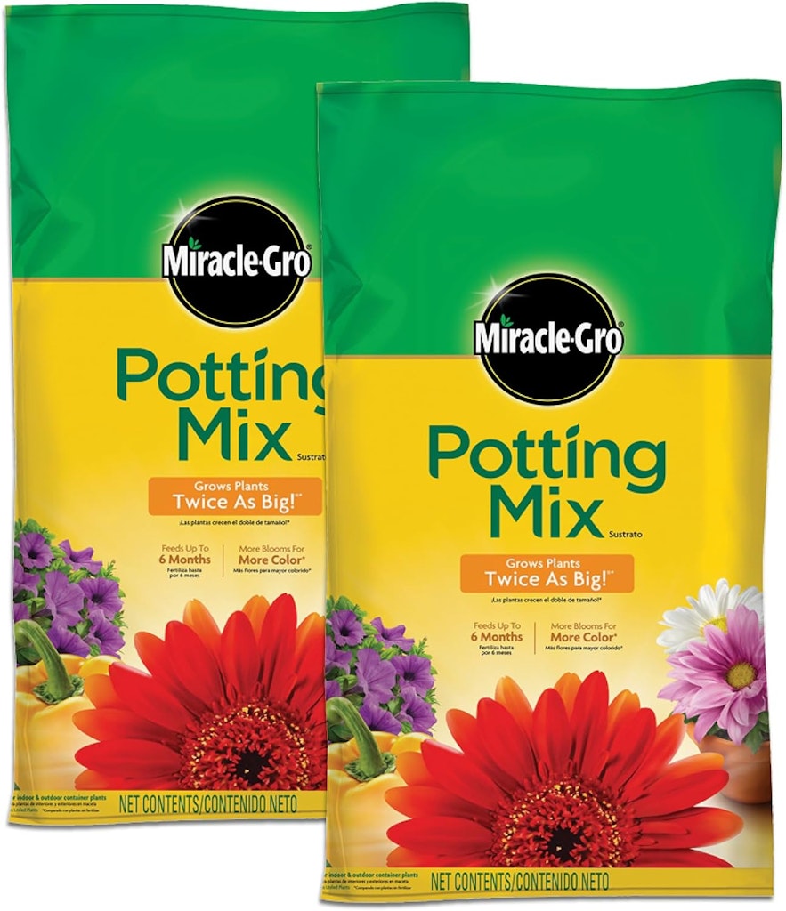 Miracle-Gro 8-Qt. Potting Mix 2-Pack: $9.19 via Sub & Save