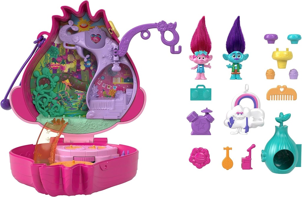 Mattel Polly Pocket Trolls Compact Playset: $8 Mattel Polly Pocket Trolls Compact Playset: $8