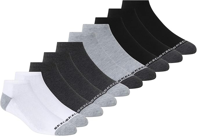 Skechers Men's No-Show Socks 10-Pack: $11