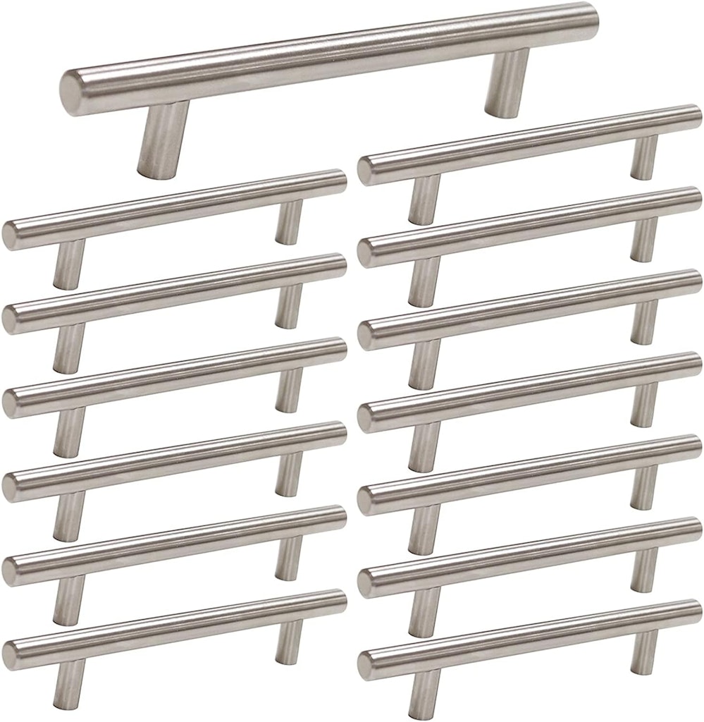 Homdiy Brushed Nickel Cabinet Pulls 15-Pack: $9 Homdiy Brushed Nickel Cabinet Pulls 15-Pack: $9