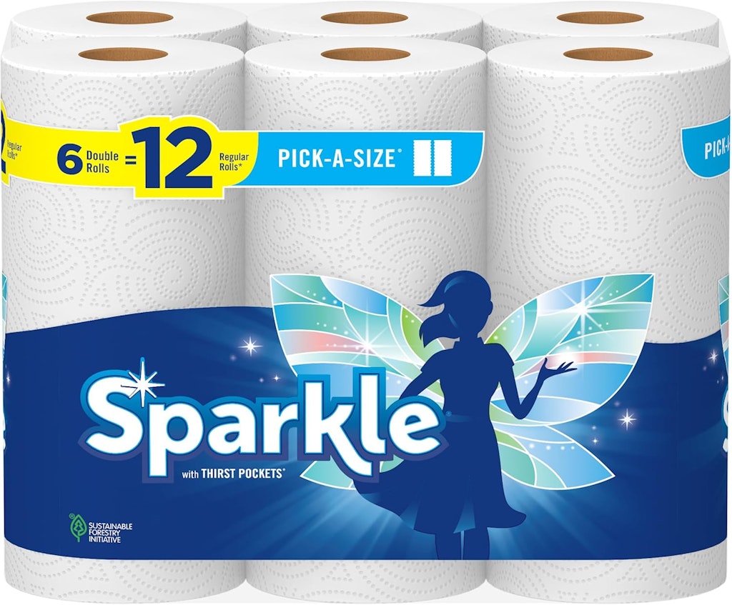 Sparkle Pick-A-Size Double Roll Paper Towel 6-Pack: $6.92 via Sub & Save
