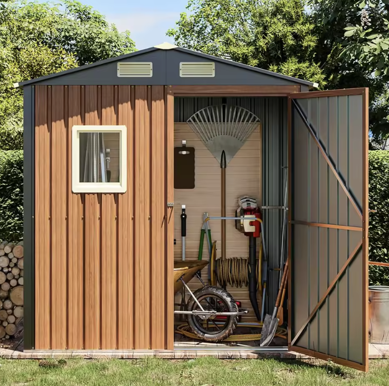 6x4-Foot Lockable Metal Garden Shed: $97... or less