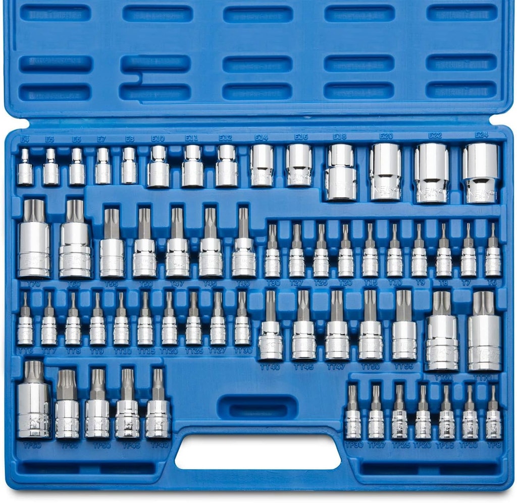 Neiko 60-Piece Master / External Torx Socket Set: $45