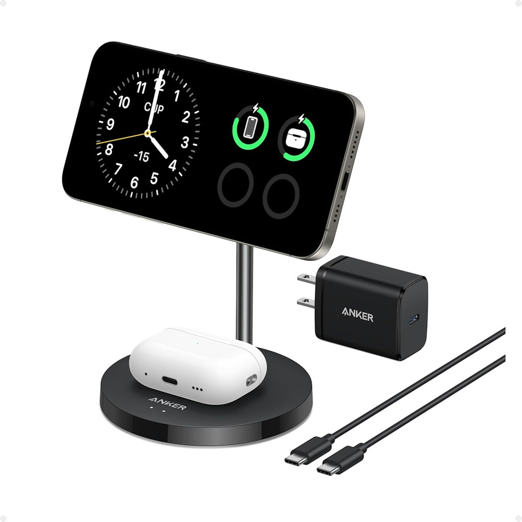 Anker MagGo Qi2 2-in-1 Wireless Charging Station: $45 Anker MagGo Qi2 2-in-1 Wireless Charging Station: $45