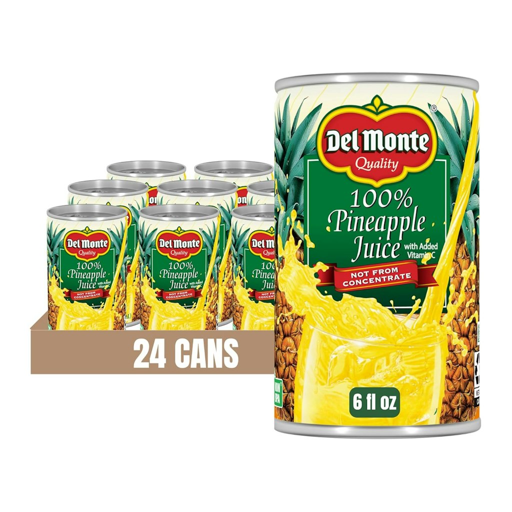 Del Monte 100% Pineapple Juice 6-oz Can 24-Pack: $11 via Sub. & Save Del Monte 100% Pineapple Juice 6-oz Can 24-Pack: $11 via Sub. & Save