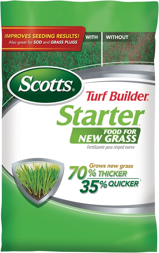 Scotts Turf Builder Starter Food for New Grass 15-lb. Bag: $20 via Sub. & Save Scotts Turf Builder Starter Food for New Grass 15-lb. Bag: $20 via Sub. & Save