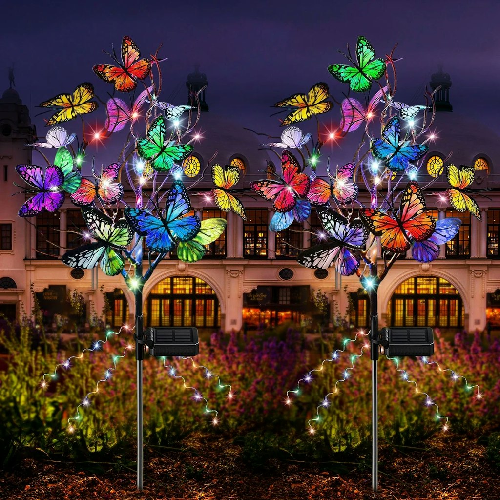 Solar Butterfly Lights 2-Pack: $16 Solar Butterfly Lights 2-Pack: $16
