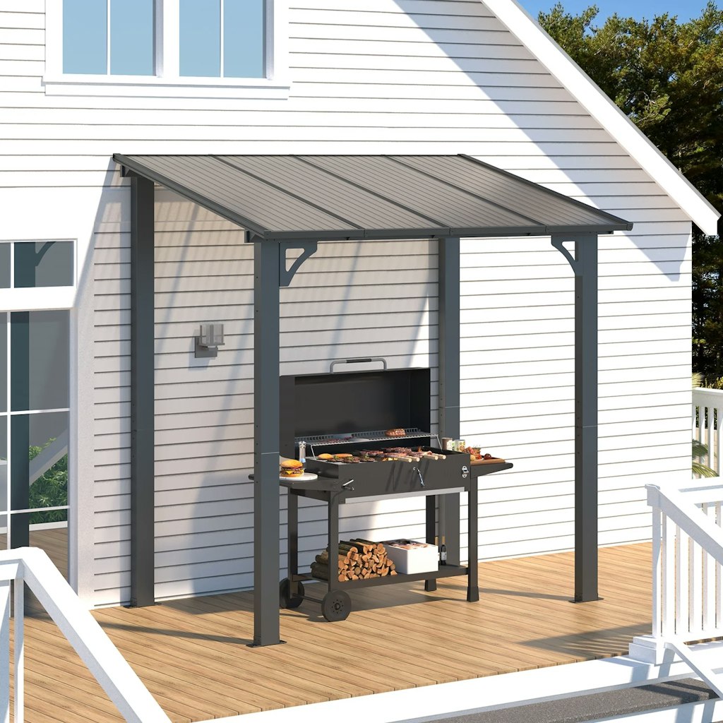 5' x 8' Aluminum Hardtop Patio Pergola: $270