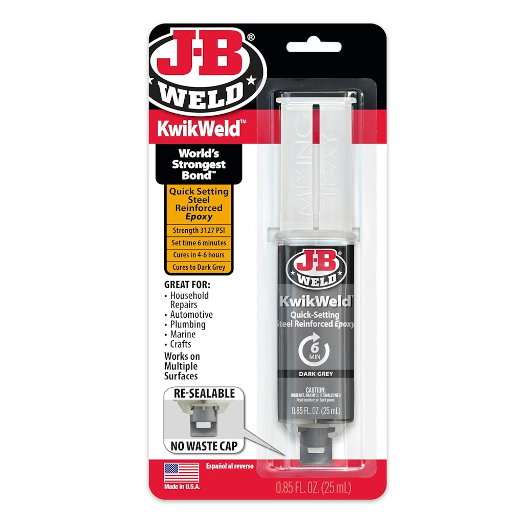 J-B Weld KwikWeld Steel Reinforced Epoxy: $5