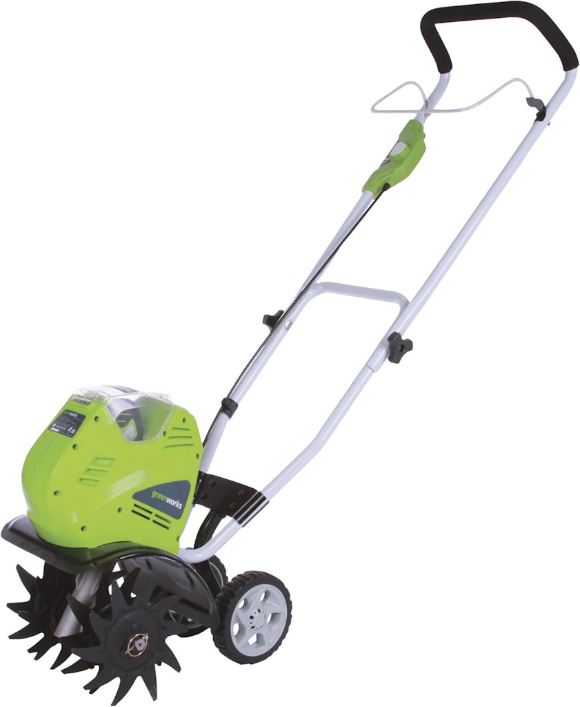 Greenworks 40V Cordless Tiller with Battery & Charger: $206