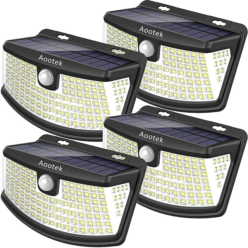 Aootek Solar Motion Sensor Light 4-Pack: $17 Aootek Solar Motion Sensor Light 4-Pack: $17