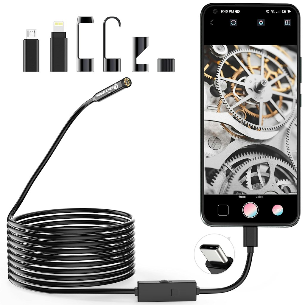 16.5-Foot USB Type-C Endoscope Snake Inspection Camera: $12.56 16.5-Foot USB Type-C Endoscope Snake Inspection Camera: $12.56