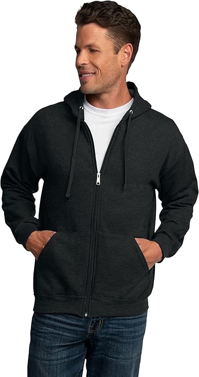 Fruit of the Loom Men's EverSoft Fleece Full Zip Hoodie: $10