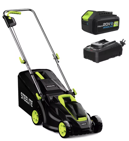  Deli 13" Brushless Cordless Electric Lawn Mower: $73