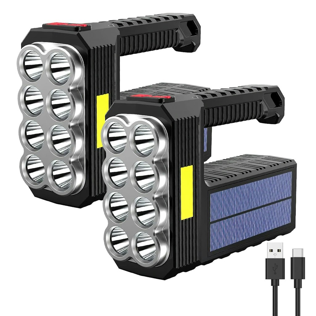 Bud K LED Rechargeable Flashlight 2-Pack: $13.79