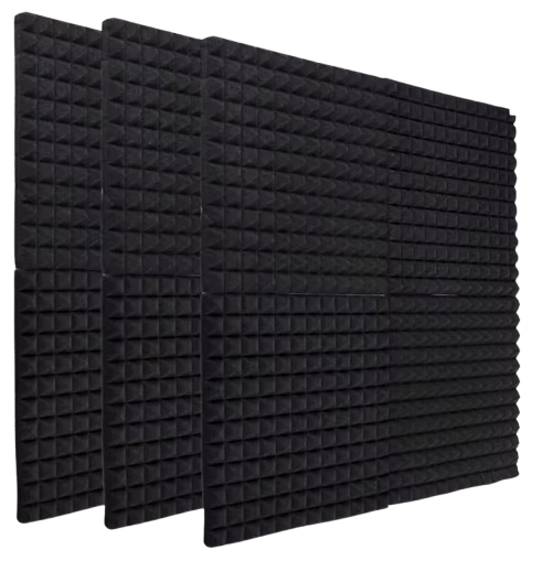  12" x 12" Acoustic Soundproofing Panel 12-Pack: $11