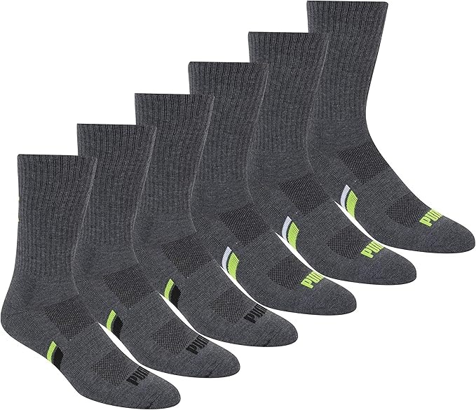 PUMA Men's Crew Socks 6-Pack: $8.20