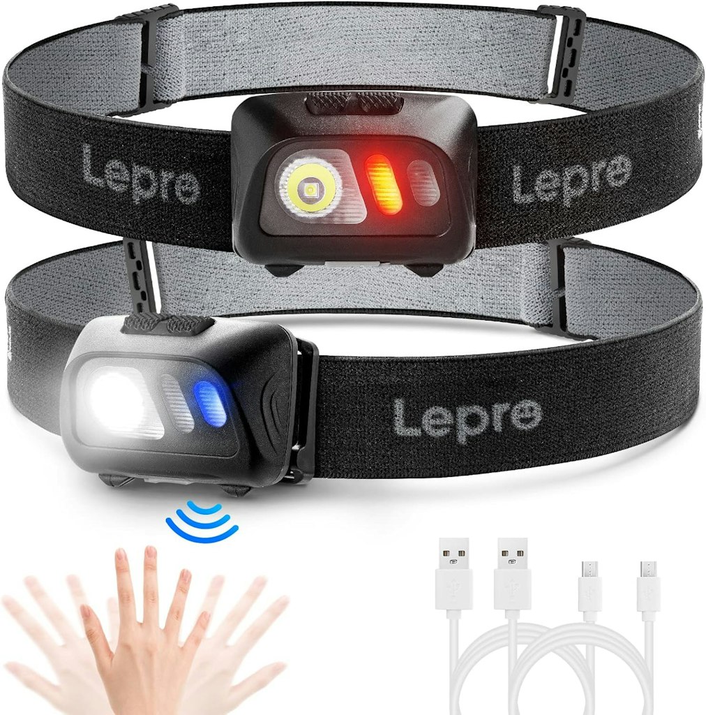 Lepro Rechargeable Headlamp 2-Pack: $10