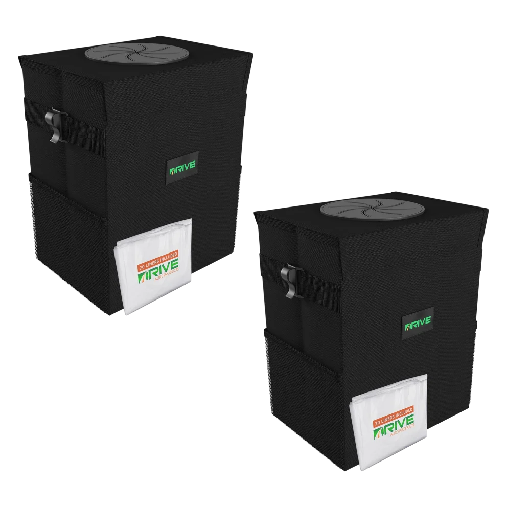Drive Auto 3.45-Gallon Car Trash Can 2-Pack w/ 40 Bags: $15