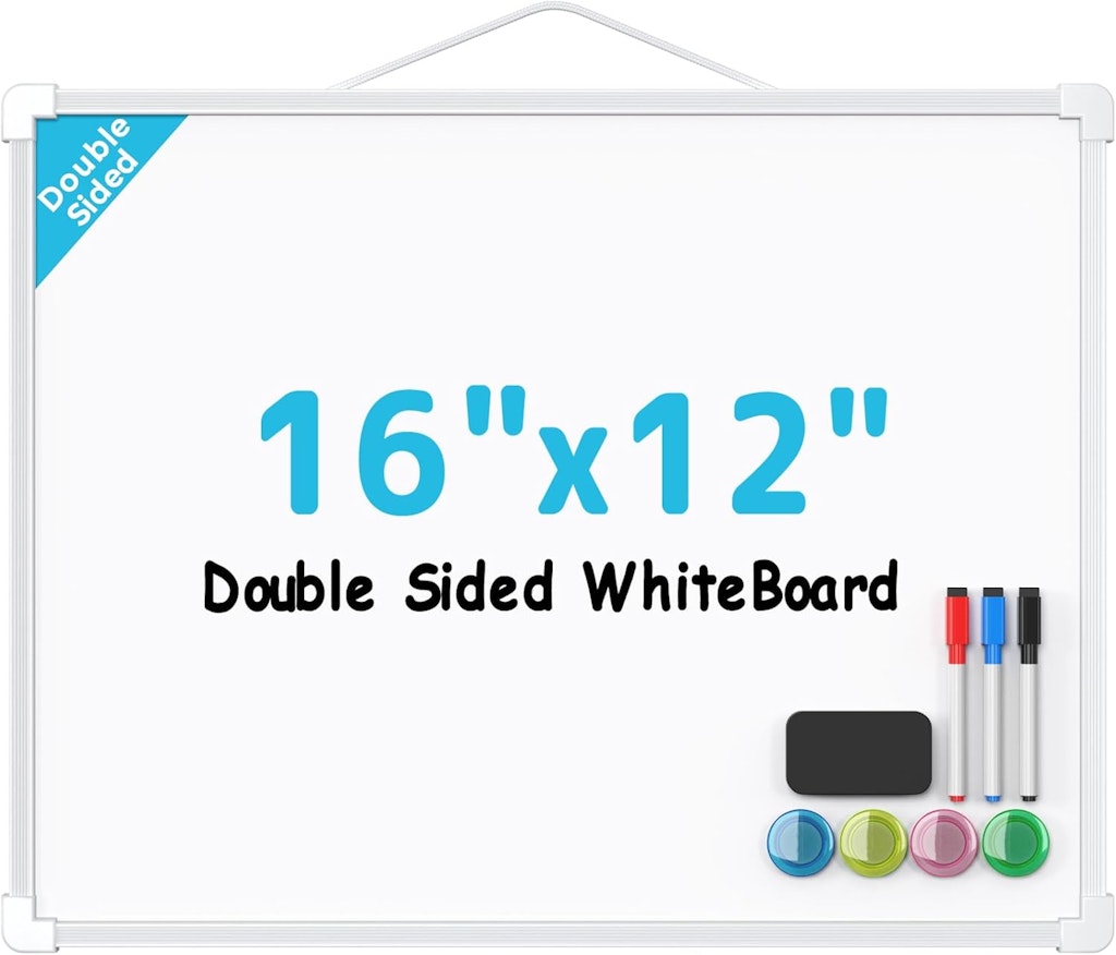 MaxGear 16" x 12" Double-Sided Dry Erase Board: $8.99