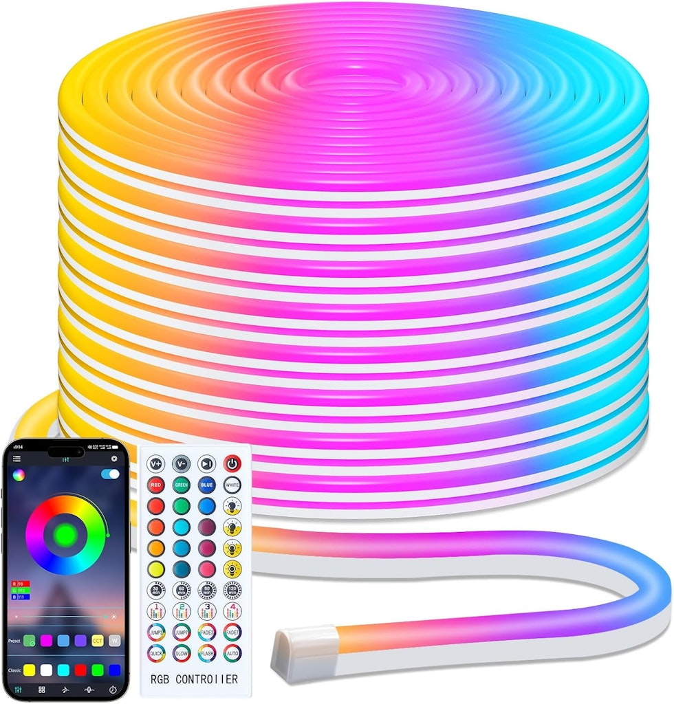 Minetom 33-Foot RGB LED Neon Rope Light: $12.99