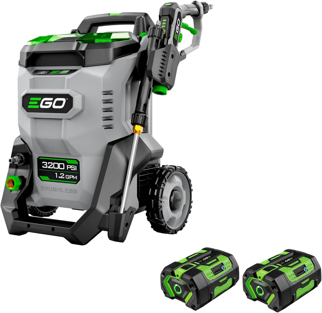 EGO Power+ Electric 3,200 PSI Power Washer w/ 2 56V Batteries: $749 EGO Power+ Electric 3,200 PSI Power Washer w/ 2 56V Batteries: $749