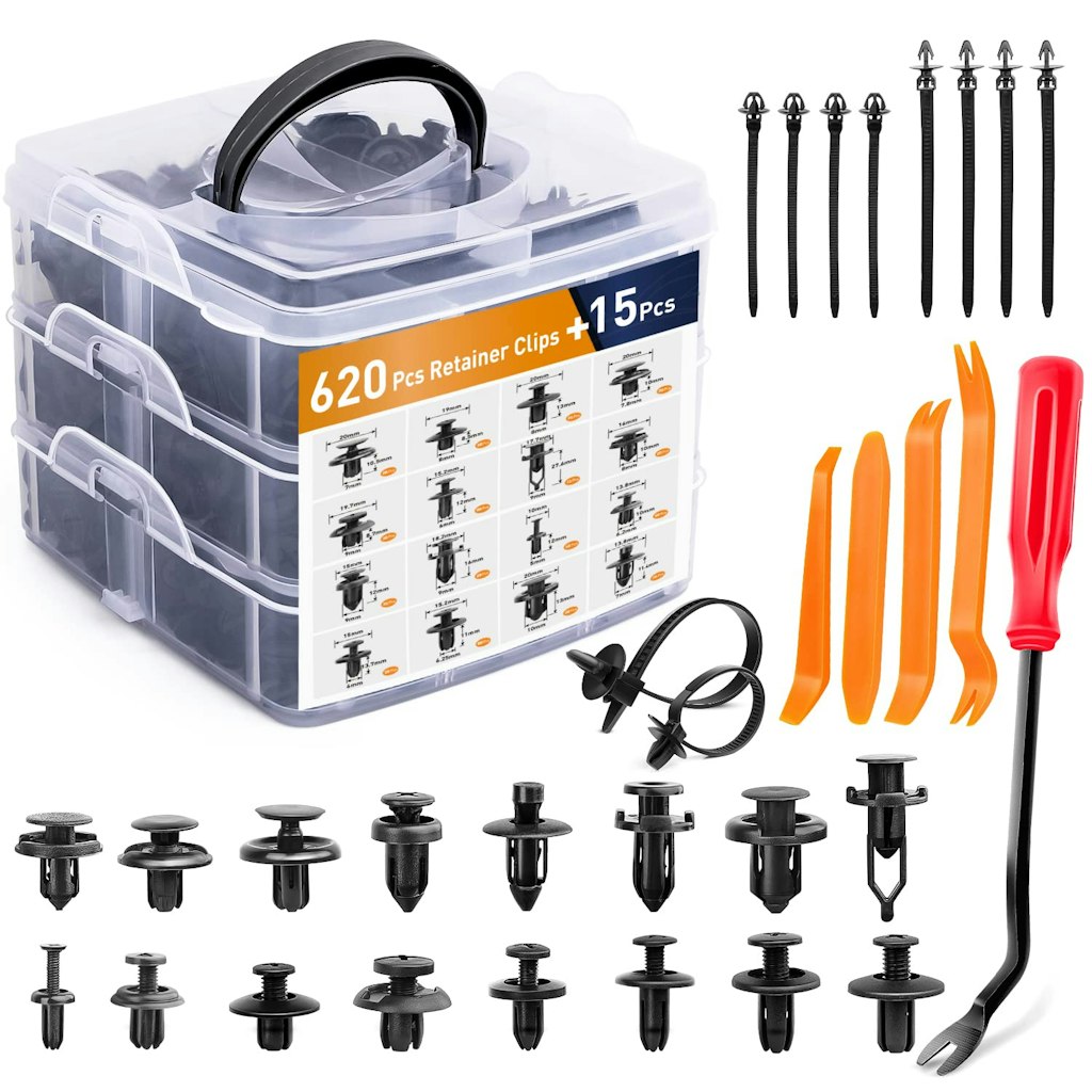 635-Piece Car Push Retainer Clips & Auto Fasteners Assortment: $17