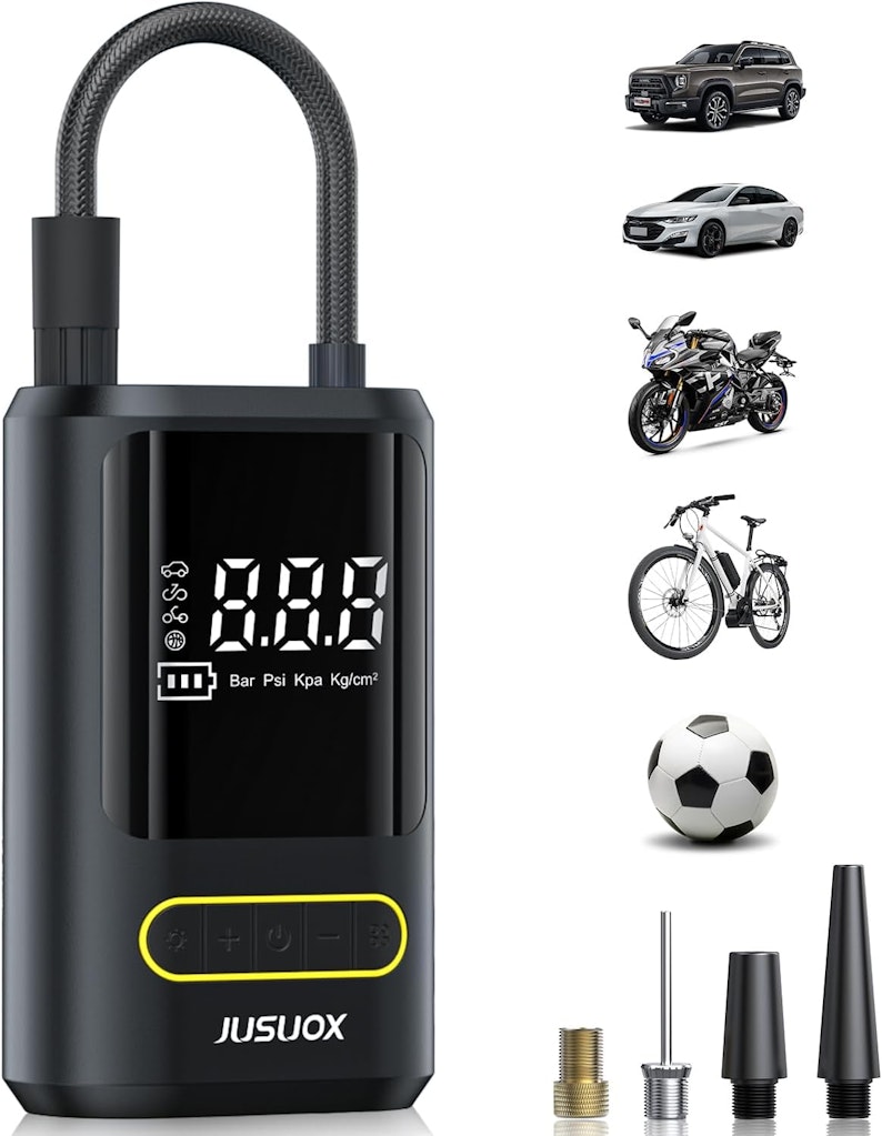 Jusuox 150-PSI Portable Air Compressor: $15.89