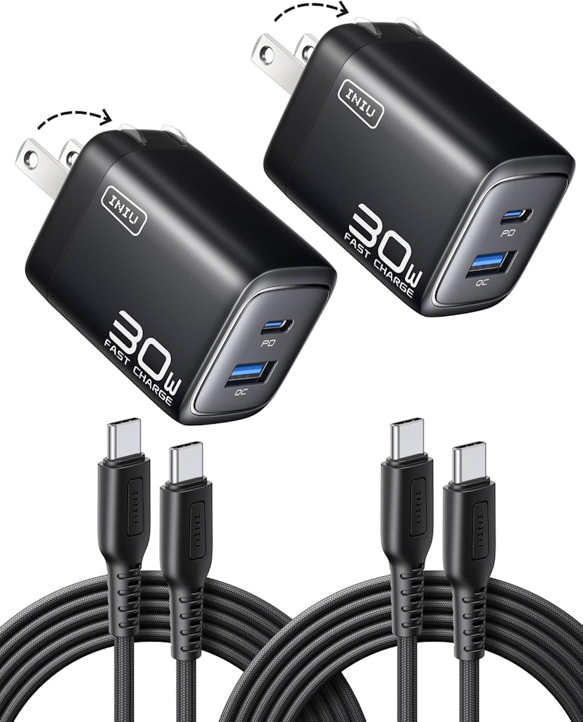 INIU 30W USB-C Charger Block 2-Pack: $16.19