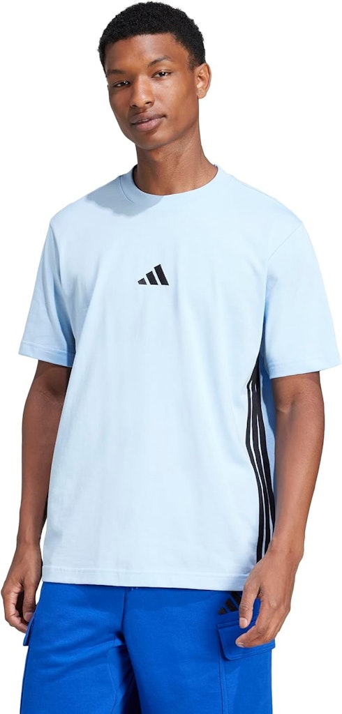 adidas Men's Essentials Single Jersey 3-Stripes T-Shirt: $13