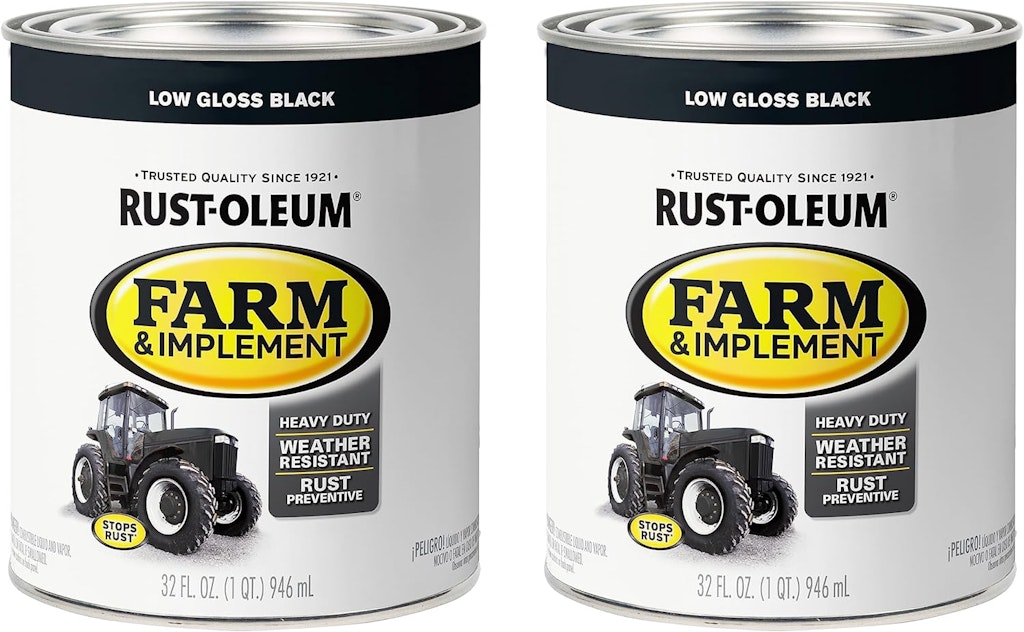 Rust-Oleum Farm & Implement Enamel Paint 1-Quart Can 2-Pack: $20