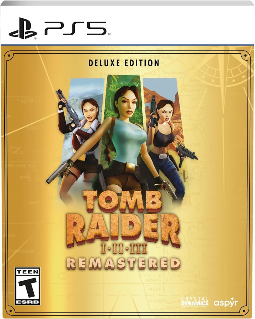 Tomb Raider I–III Remastered Deluxe Edition for PlayStation 5: $29.99