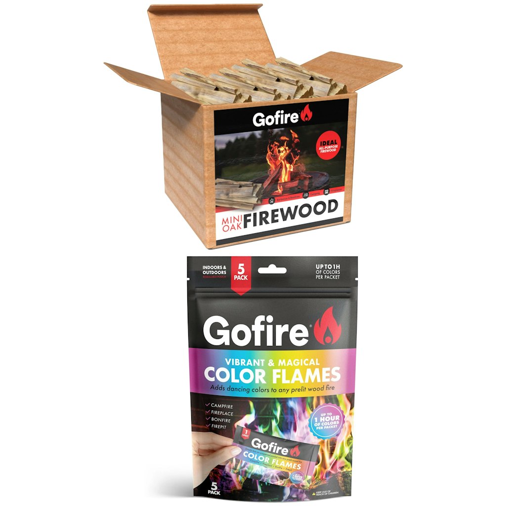 GoFire Mini Oak Firewood + Northern Lights Color Flames 5-Pack: $16.97 GoFire Mini Oak Firewood + Northern Lights Color Flames 5-Pack: $16.97