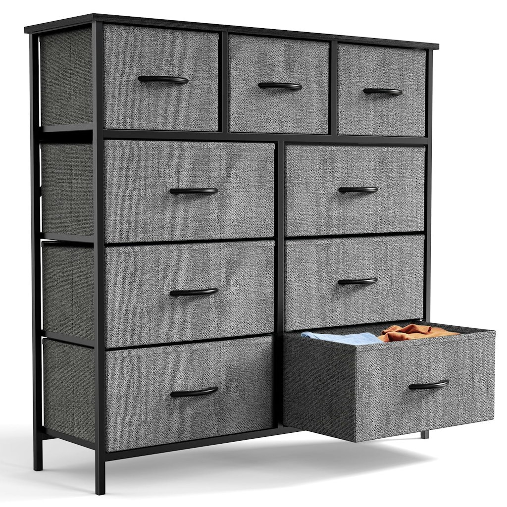 Zunmos 9-Drawer Fabric Bedroom Dresser: $50