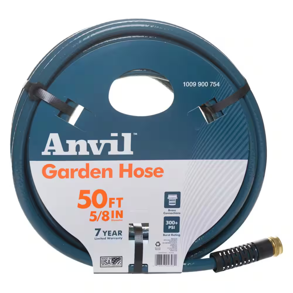 Anvil 5/8" x 50-Foot Garden Hose: $15 Anvil 5/8" x 50-Foot Garden Hose: $15