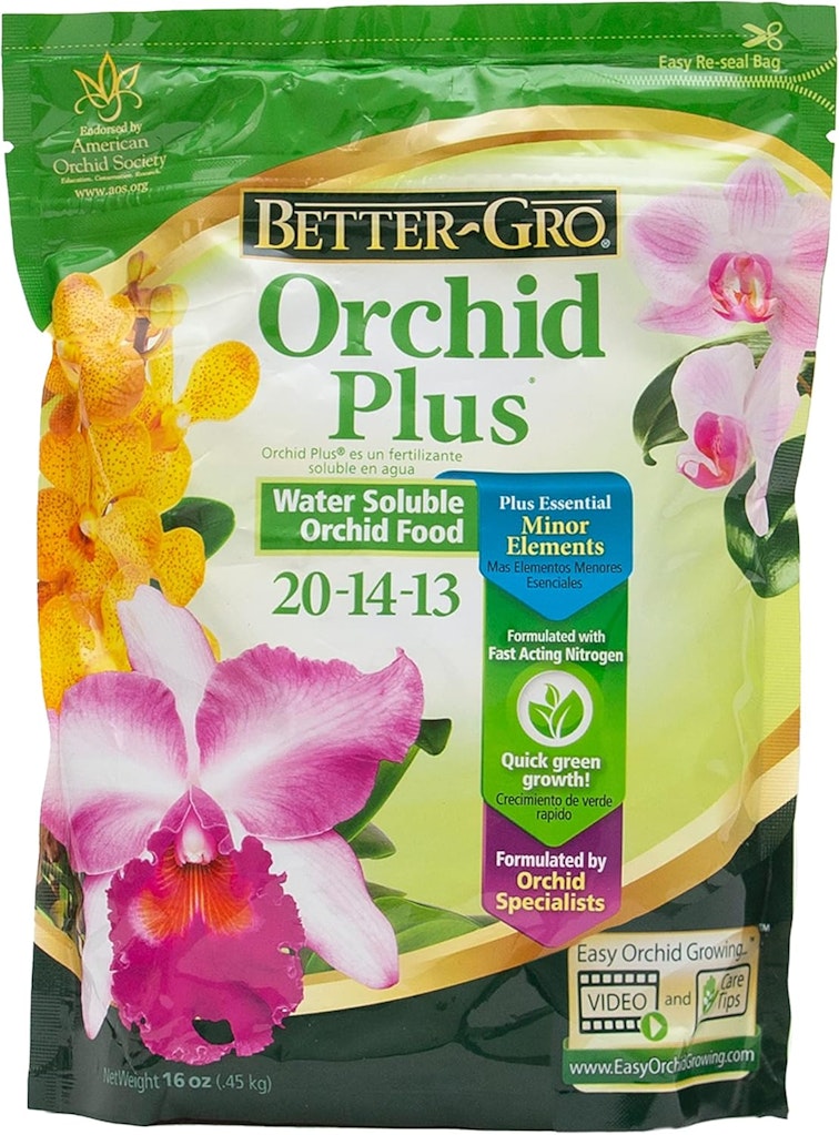 Better-Gro Orchid Plus 20-14-13 Water Soluble Orchid Food: $4.78 Better-Gro Orchid Plus 20-14-13 Water Soluble Orchid Food: $4.78