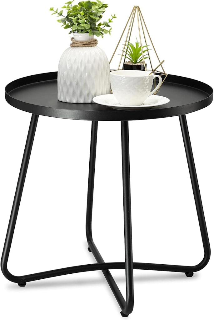 Outdoor Round Side Table: $30