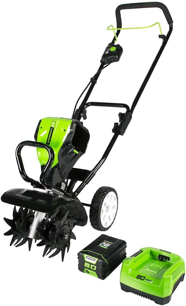 Greenworks Pro 80V 10" Cultivator w/ 2Ah Battery and Charger: $175