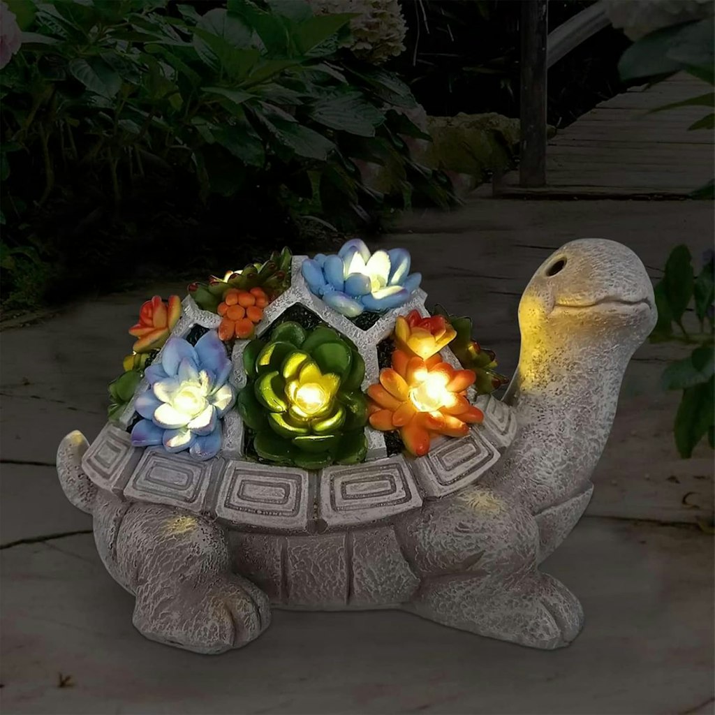 Nacome Solar Turtle Statue: $27