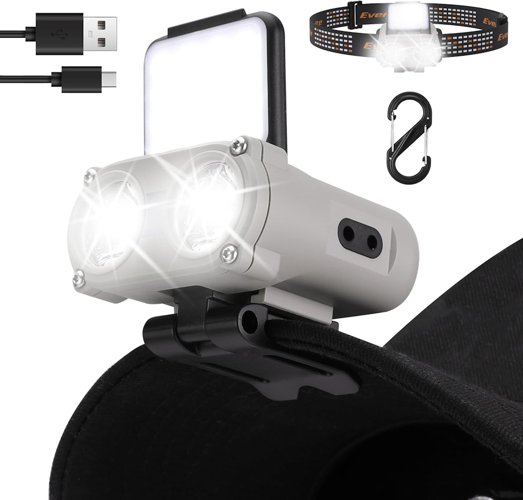 EverBrite Rechargeable Clip-On Headlamp: $8.49