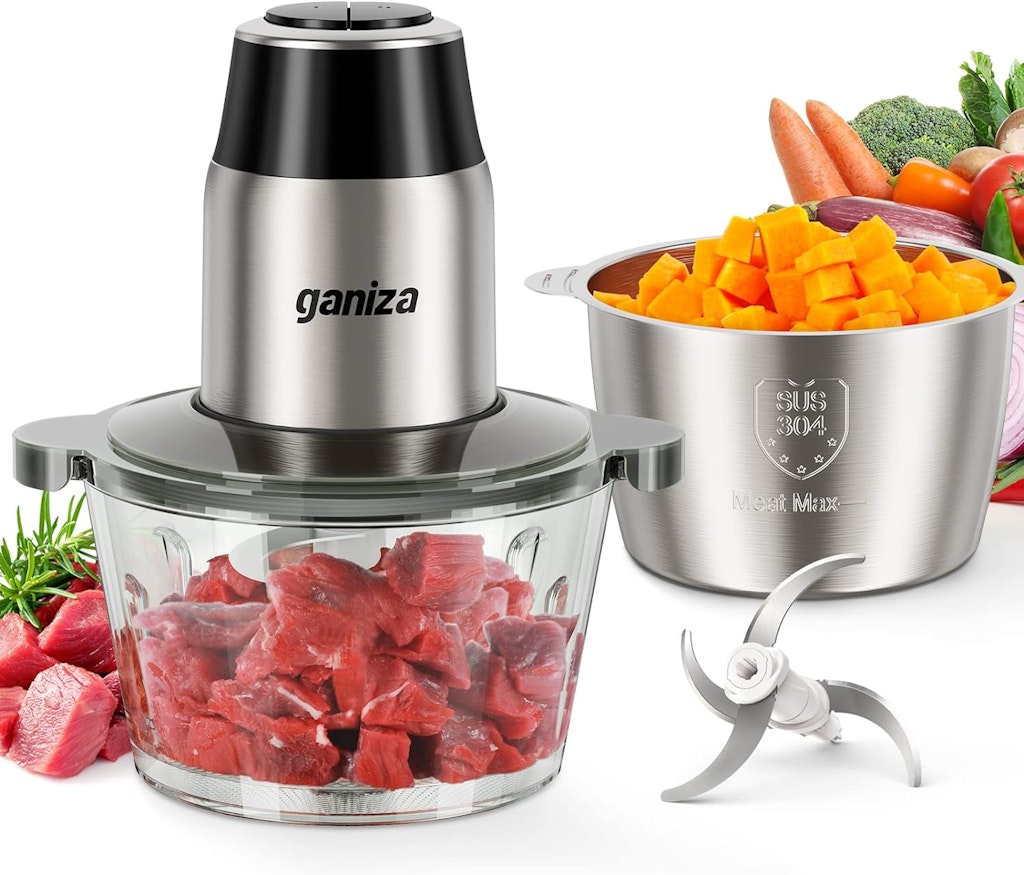 Electric Food Processor w/ Meat and Vegetable Choppers: $30 w/ Prime