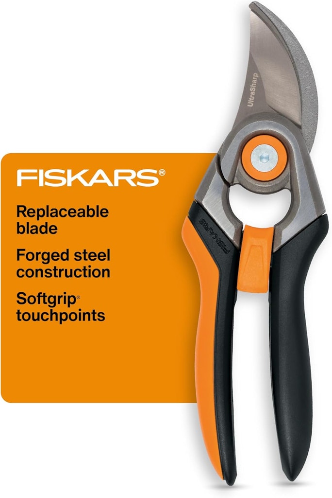Fiskars 1" Cut Bypass Pruning Shears: $15.39