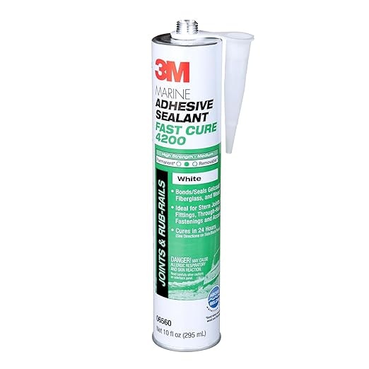 3M Marine Fast Cure Adhesive Sealant: $22