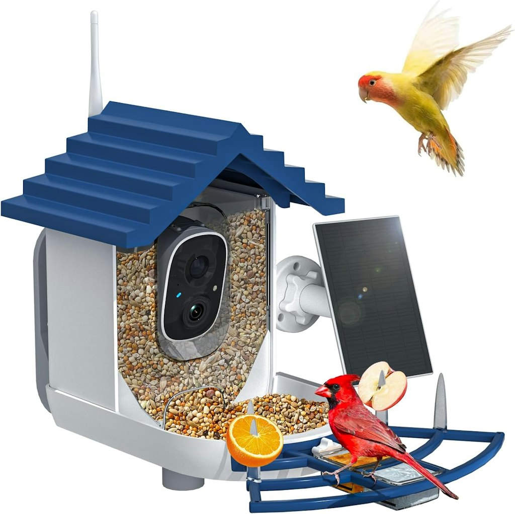 Solar-Powered Smart Bird Feeder w/ Camera: $29.99