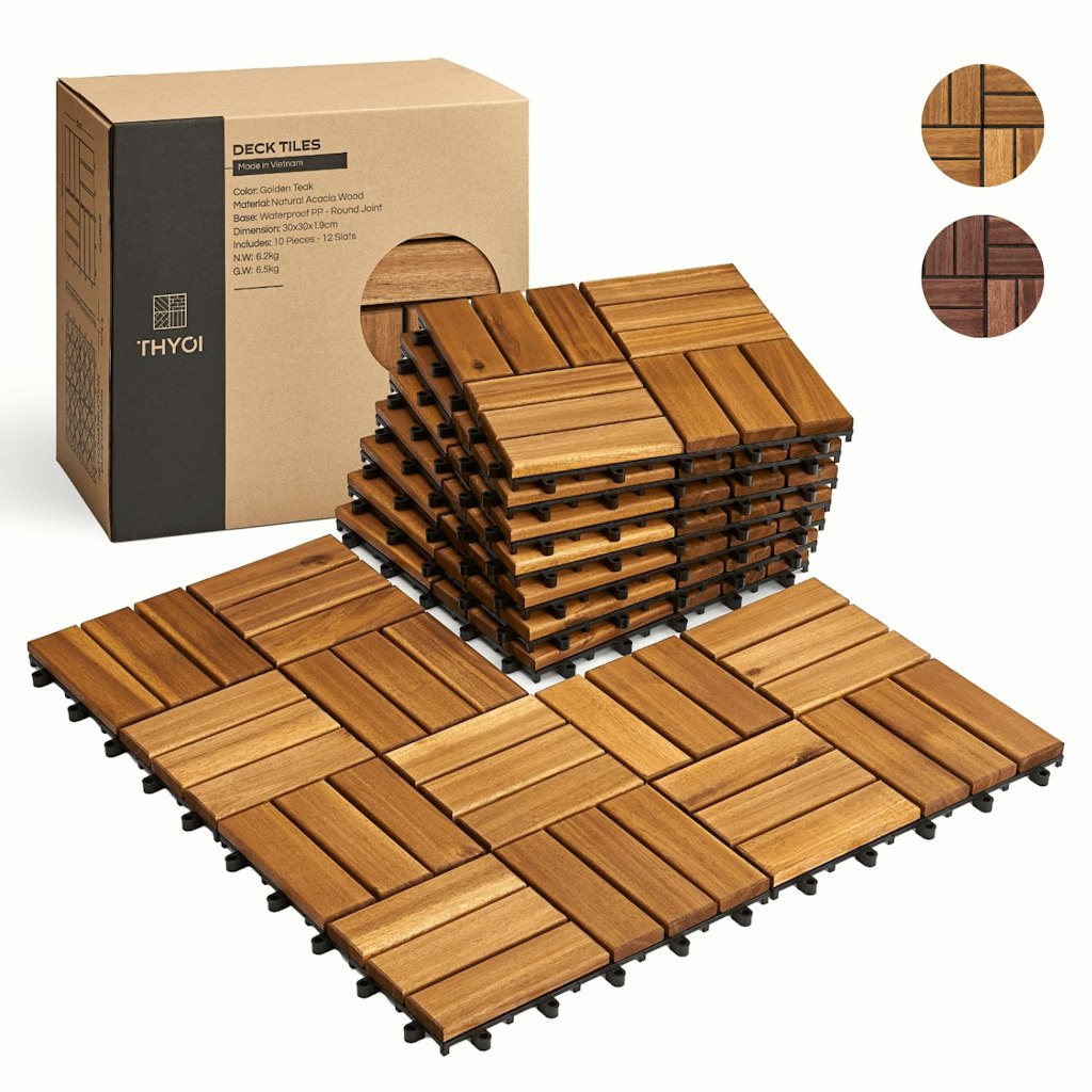 Interlocking Deck Tile 10-Pack: $35