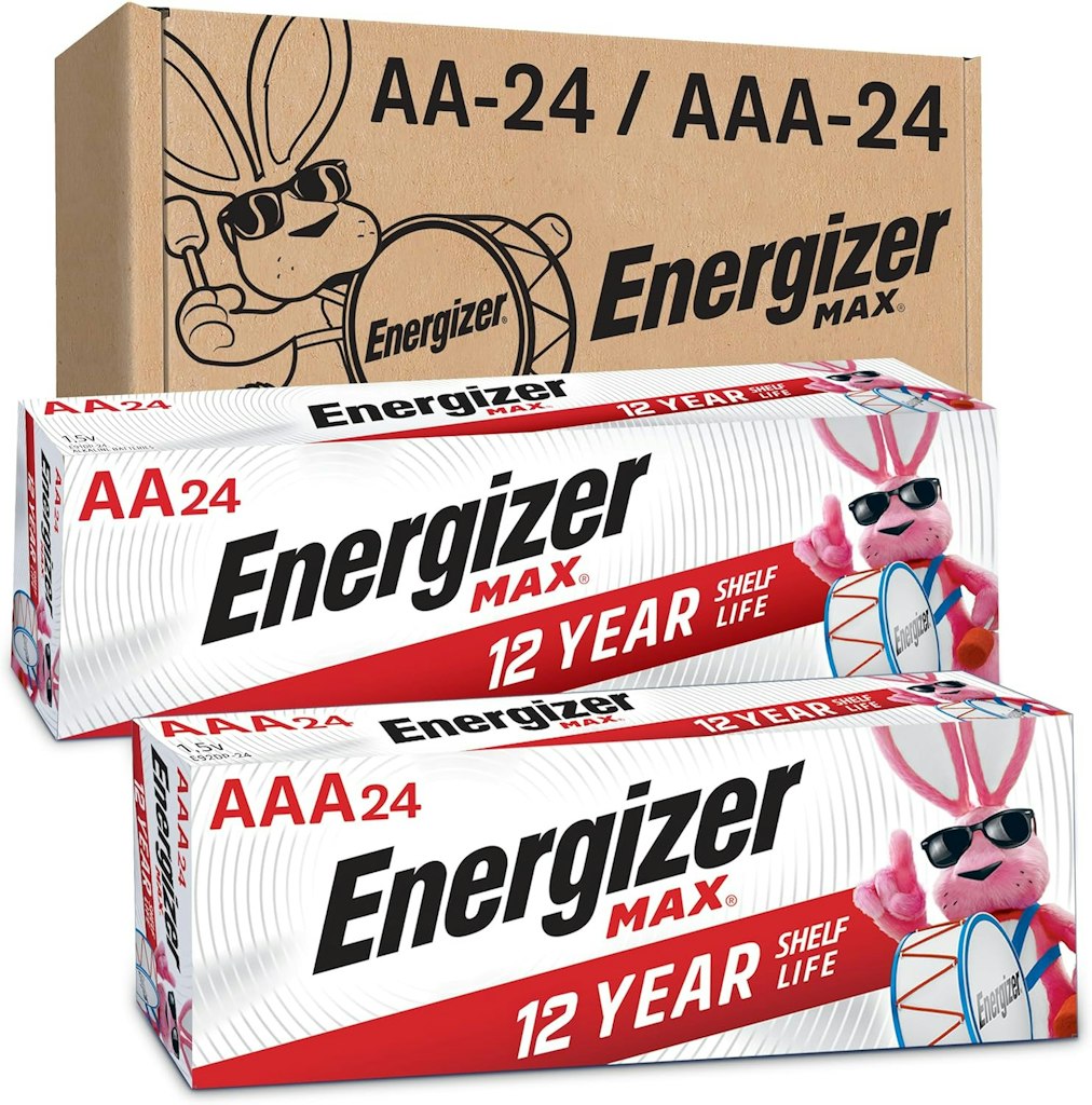 Energizer Max AA + AA Alkaline Battery 48-Pack: $22 via Sub & Save